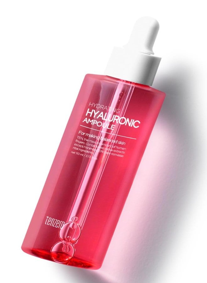 tenzero Hydrating Skincare Set: Hyaluronic Acid Ampoules – Intensive Moisturizing Treatment – Korean Beauty Serums for Radiant Skin – 110ml/3.72oz. (HYALURONIC) - Image 1